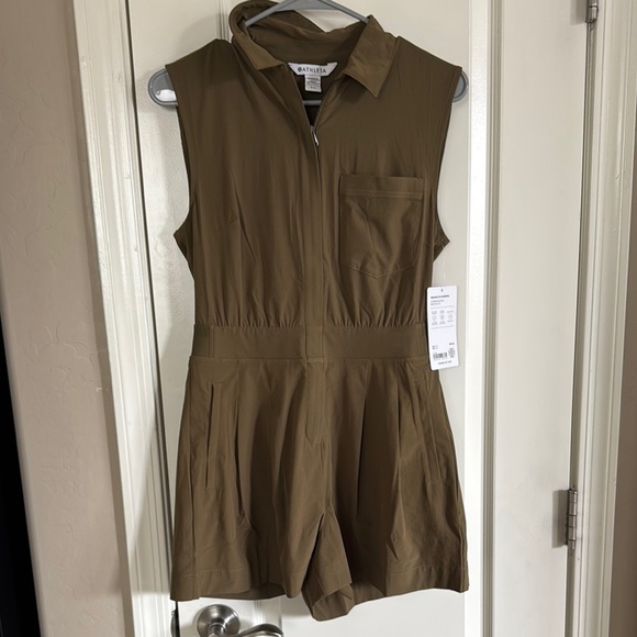 Athleta Pants - NWT Athleta Brooklyn Sleeveless Romper in Olive